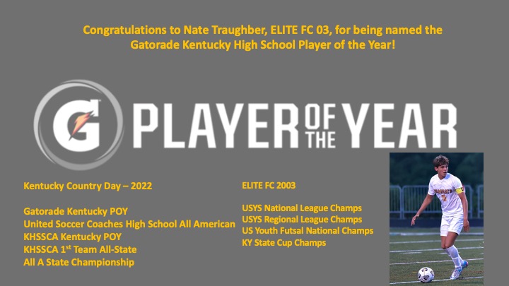 Congrats to 2004 Nate Traughber for being named Kentucky High School Gatorade Player of the Year!